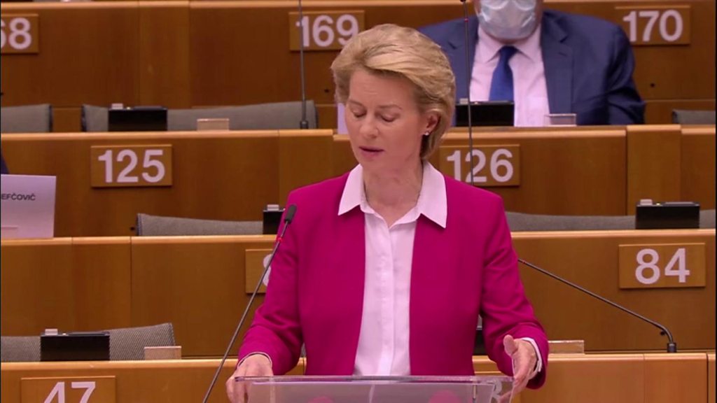 Coronavirus: Von der Leyen calls €750bn recovery fund 'Europe's moment'